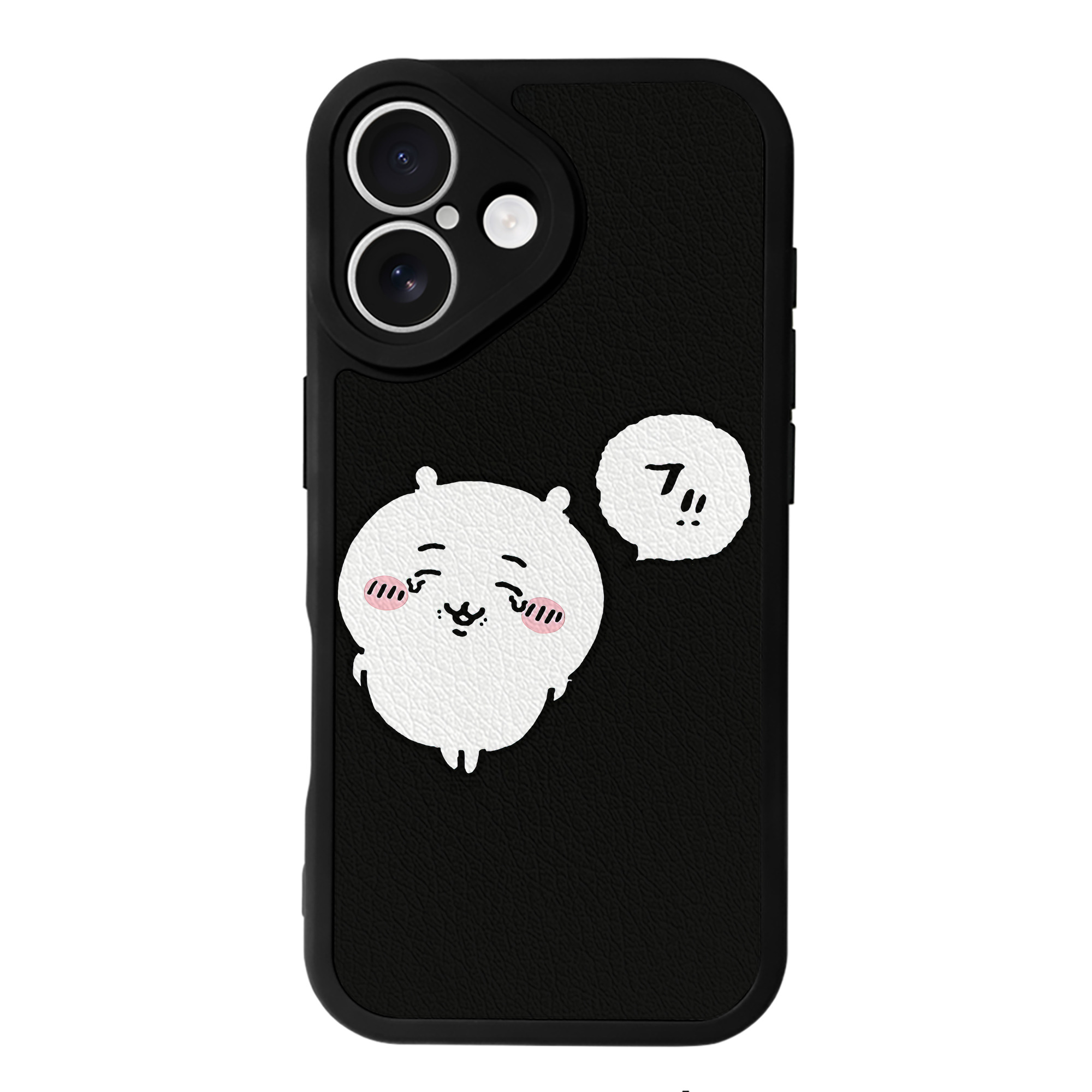 （画像用） ちいかわ ちいかわ Chii-kawa chiikawa 【iPhone 16シリーズ対応】シリコンスマホケース（レザー調） 材質：シリコン